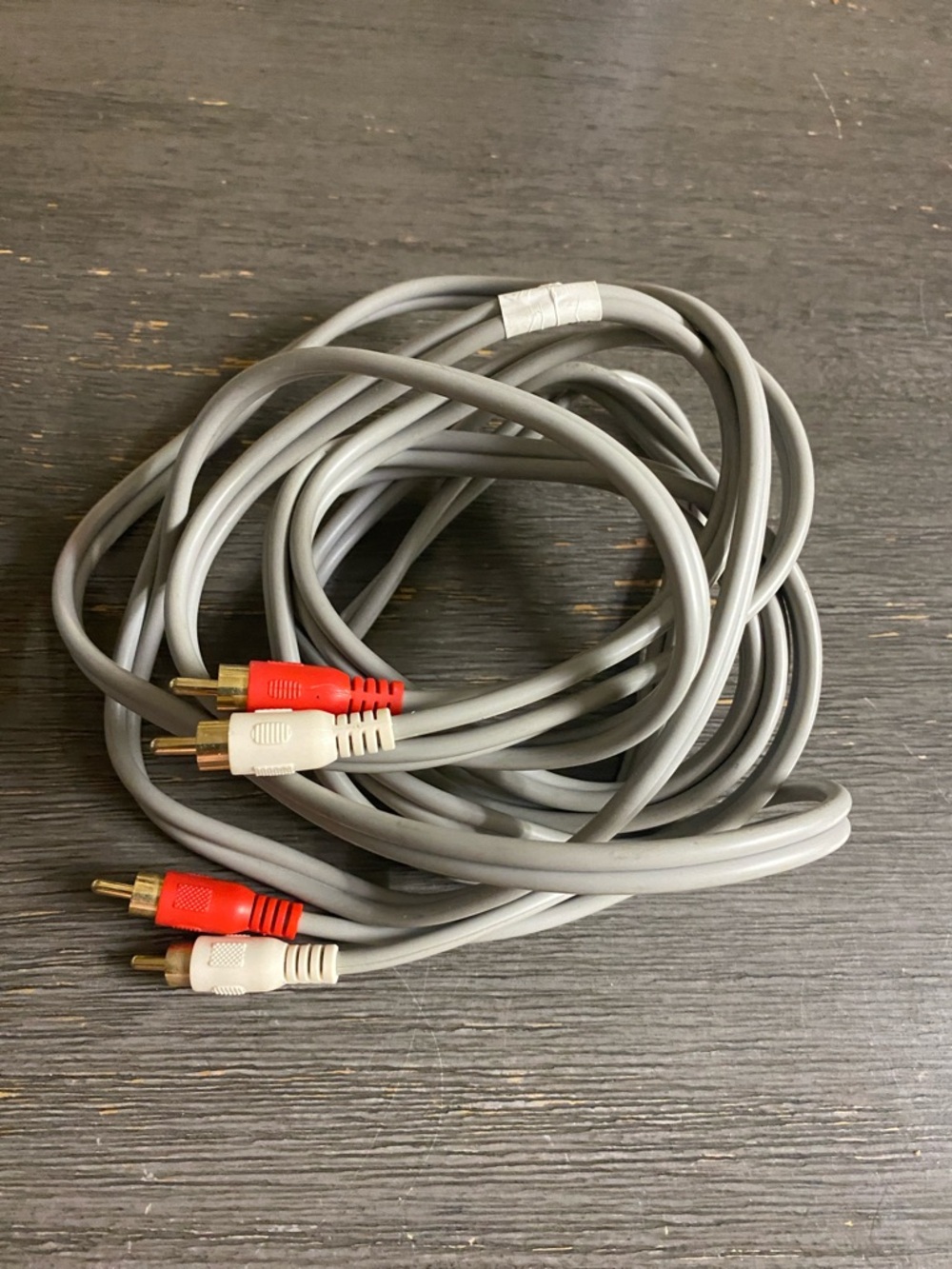 Audio Cable Pair with Red & White Connectors